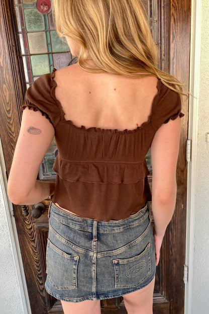 rosy crop top