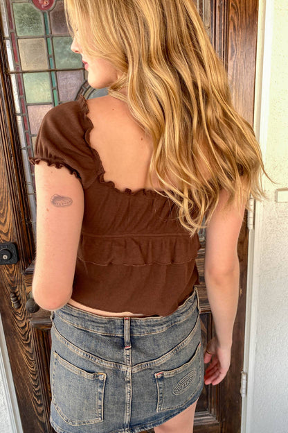 rosy crop top