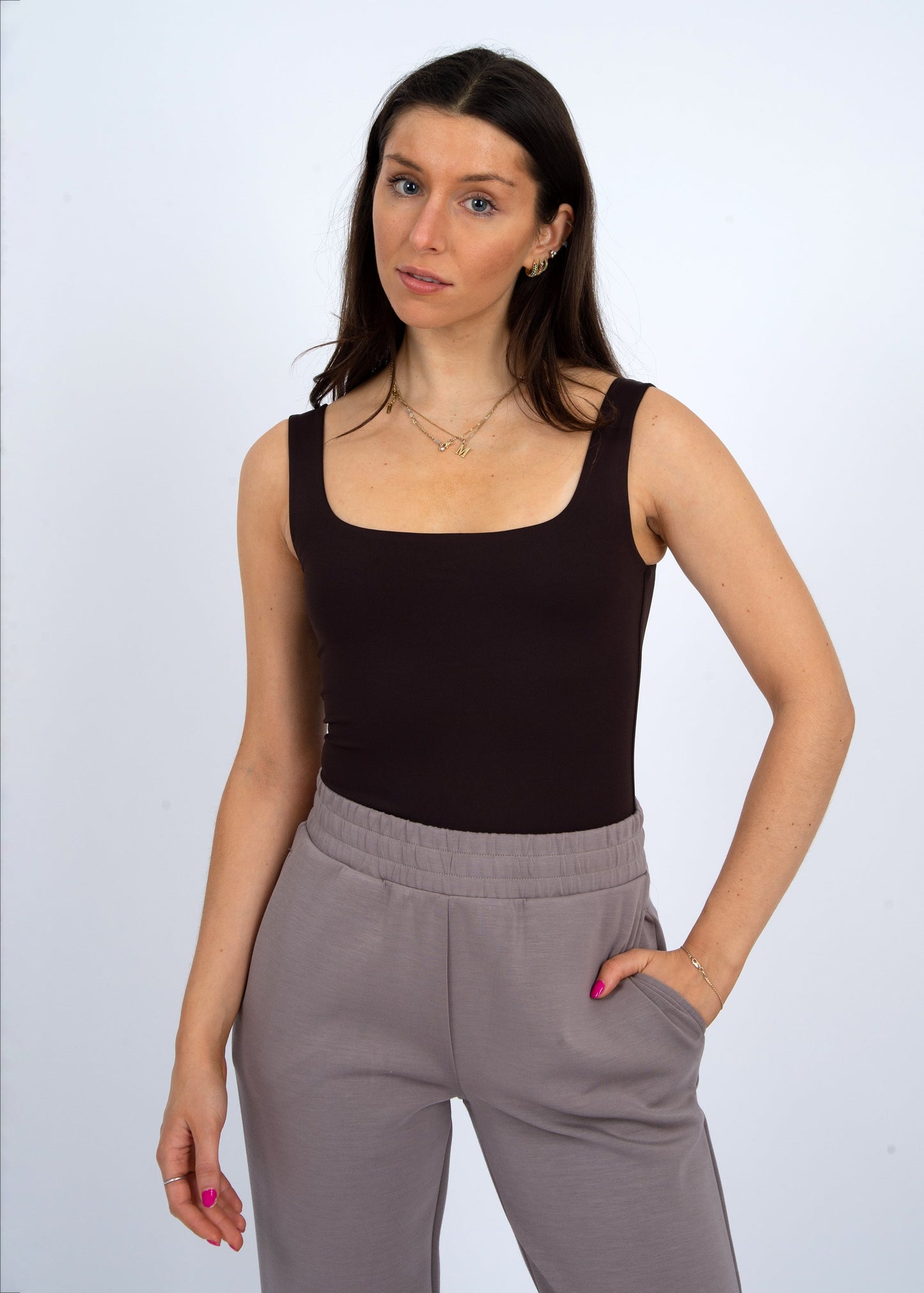 tia sleeveless scoop bodysuit