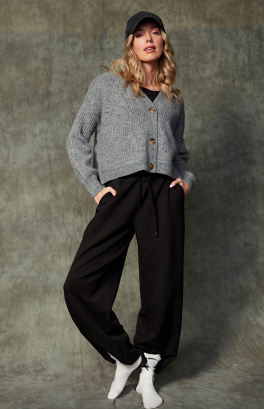 sumire long sleeve v neck cardigan
