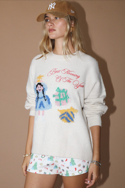 tinsel time sweater