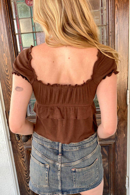 rosy crop top